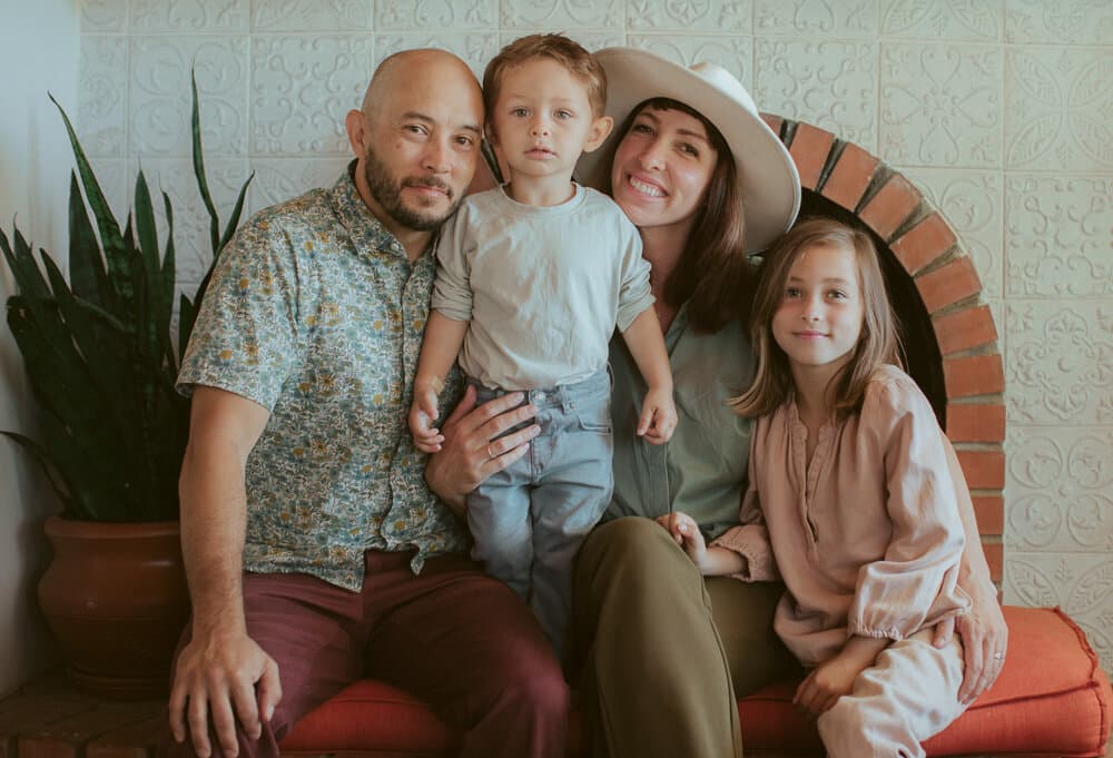 The Parker family — Marcellos, Whitney, and their two children