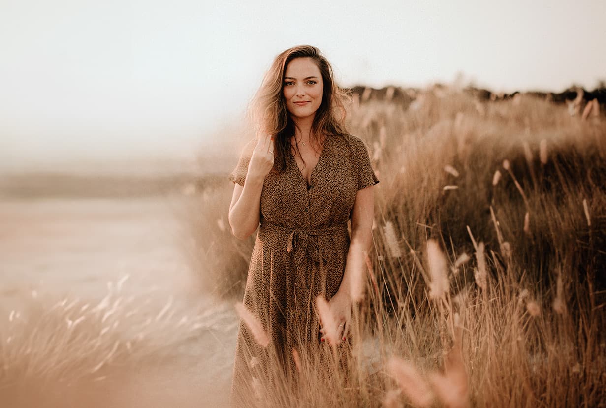 Personal portrait session during golden hour in San Diego